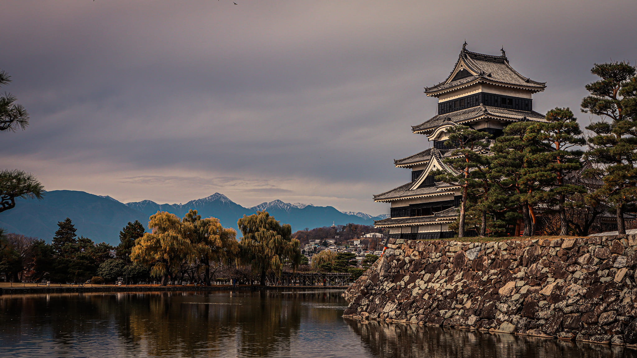 Matsumoto Castle and moat