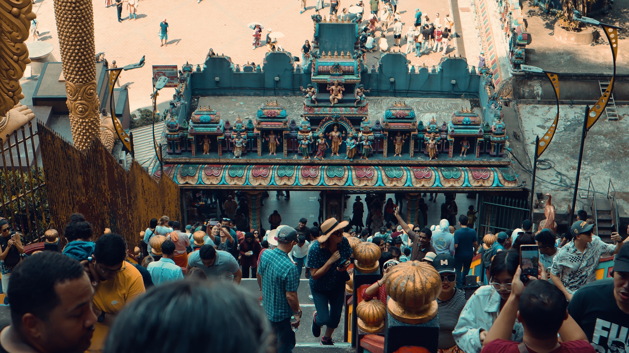 The painted stairs, Batu Caves